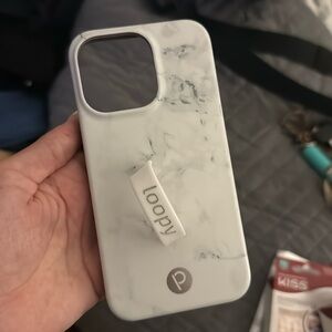 iPhone 13 Pro Loopy Case white marble